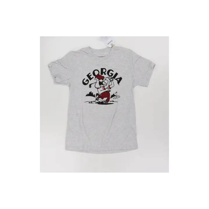 T-SHIRT DE GOLF RÉTRO BLANC MAS GEORGIA BULLDOGS