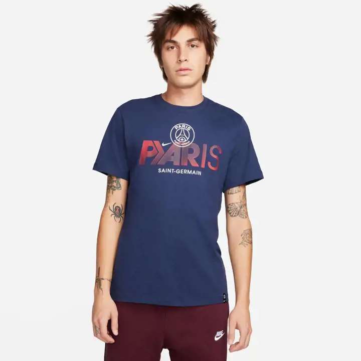 T-shirt Paris Saint-Germain PSG SS Mercurial Marine