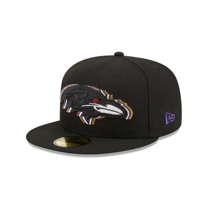 Casquette BALTIMORE RAVENS NFL Triple Outline 59FIFTY Noire
