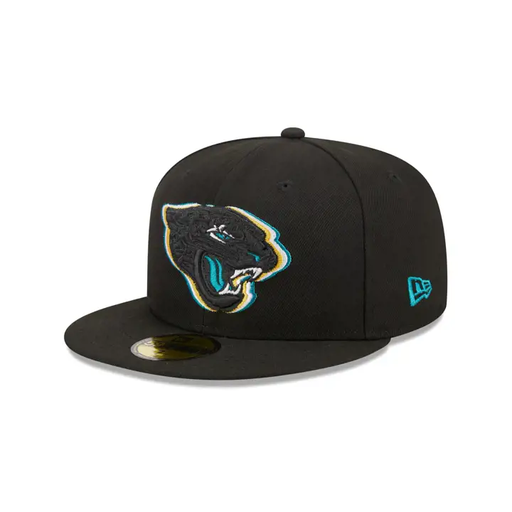 CASQUETTE 59FIFTY TRIPLE OUTLINE JACKSONVILLE JAGUARS NFL NOIRE