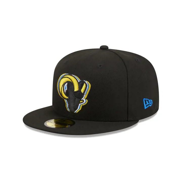 CASQUETTE 59FIFTY LOS ANGELES RAMS NFL Triple Outline NOIRE