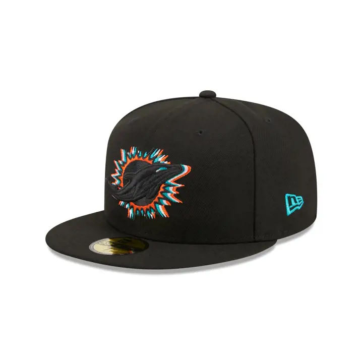 MIAMI DOLPHINS NFL Triple Outline 59FIFTY NOIR