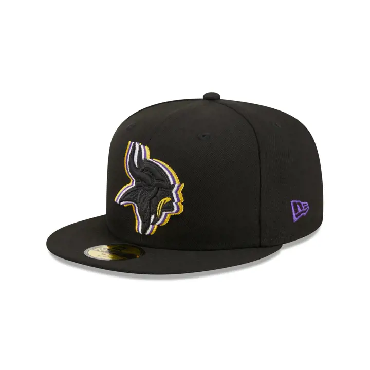 MINNESOTA VIKINGS NFL Triple Outline 59FIFTY NOIR