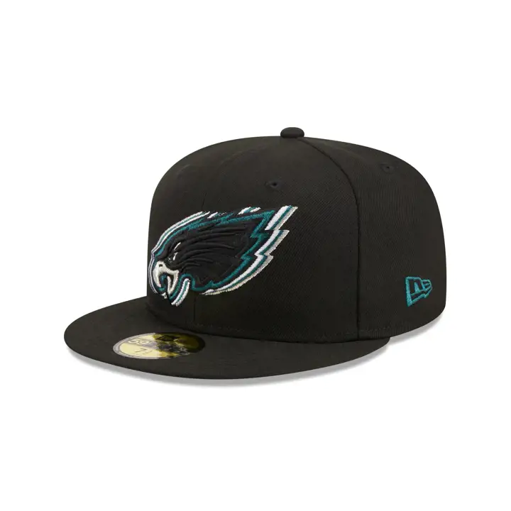 CASQUETTE AJUSTÉE 59FIFTY NFL PHILADELPHIA EAGLES TRIPLE CONTOUR NOIR