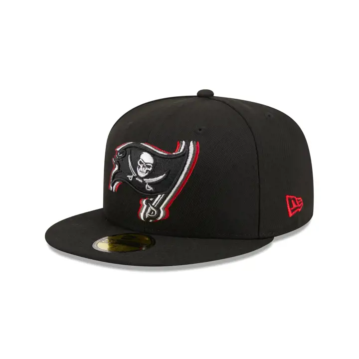 Casquette 59FIFTY NFL Triple Outline des Tampa Bay Buccaneers Noir