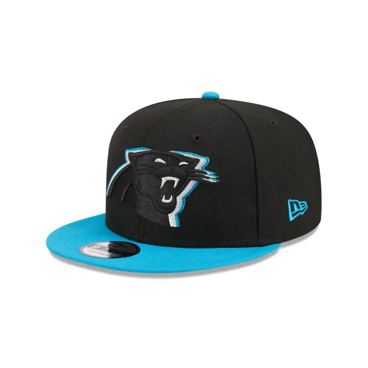 CASQUETTE 9FIFTY TRIPLE OUTLINE DES CAROLINA PANTHERS DE LA NFL NOIRE