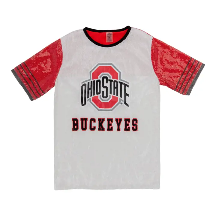 Robe maillot entièrement à sequins Ohio State Buckeyes NCAA pour femme 23