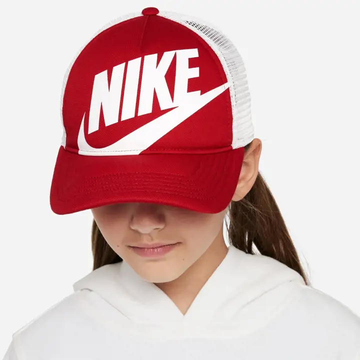 Nike K NK RISE CAP CBLOCK TRUCKER rouge/ blanc