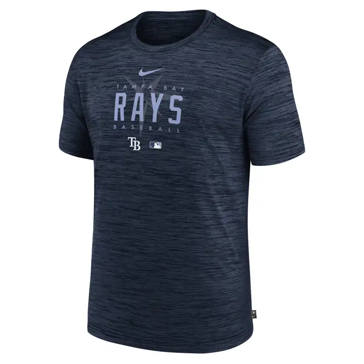 T-shirt Tampa Bay Rays MLB Velocity Dugout BLEU MARINE