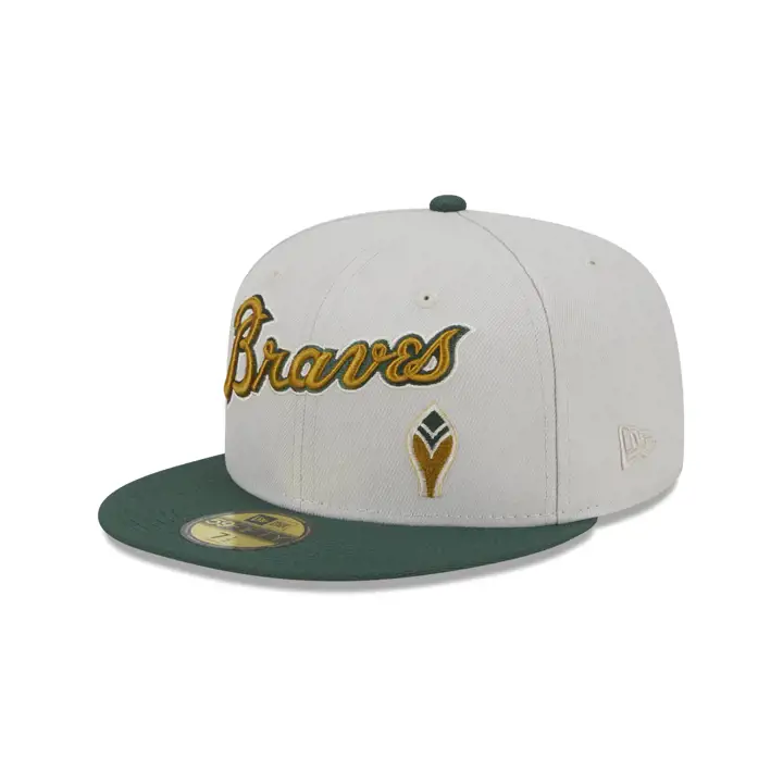 Casquette 59FIFTY Concrete Jungle MLB Atlanta Braves pierre/vert/gris