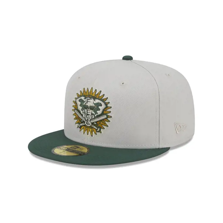 Casquette 59FIFTY Oakland Athletics MLB Concrete Jungle coloris stone/vert/gris
