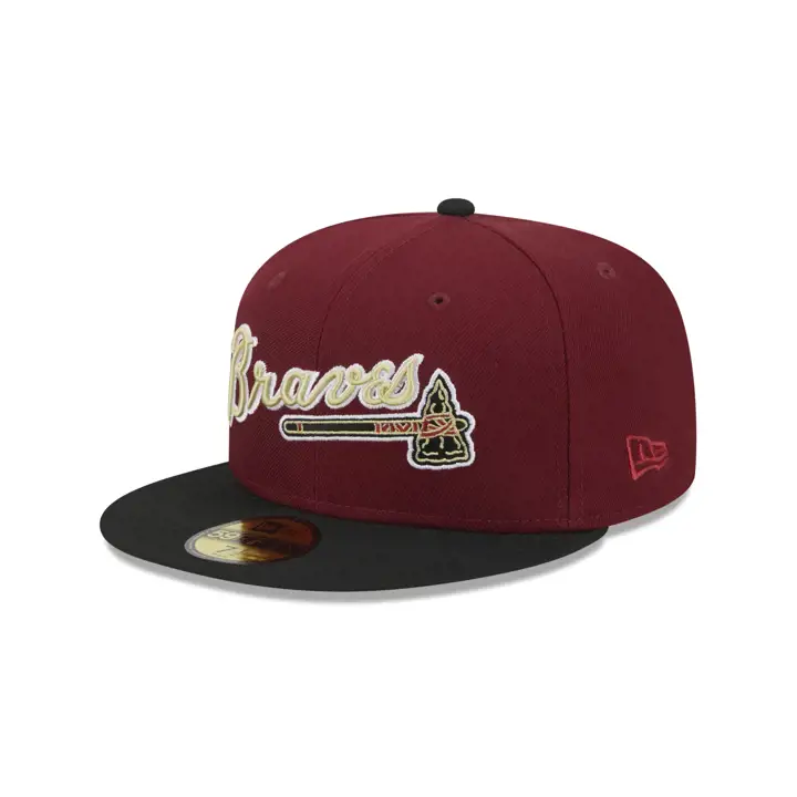 Casquette MLB Atlanta Braves Hot Rod 59FIFTY rouge/noir/beige