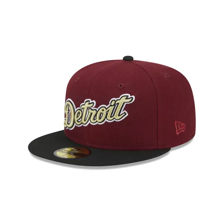 Casquette 59FIFTY Detroit Tigers MLB Hot Rod rouge/noir/beige