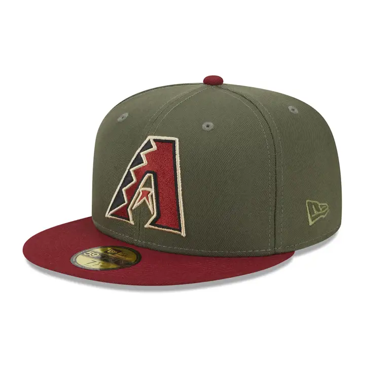 Arizona Diamondbacks MLB Grassroots 59FIFTY OLV/RED/GRY