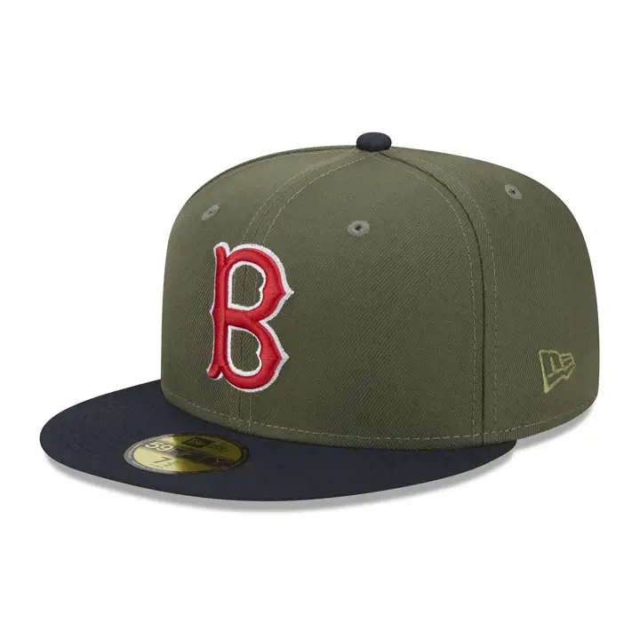 Boston Red Sox MLB Grassroots 59FIFTY OLV/NAVY/GRY