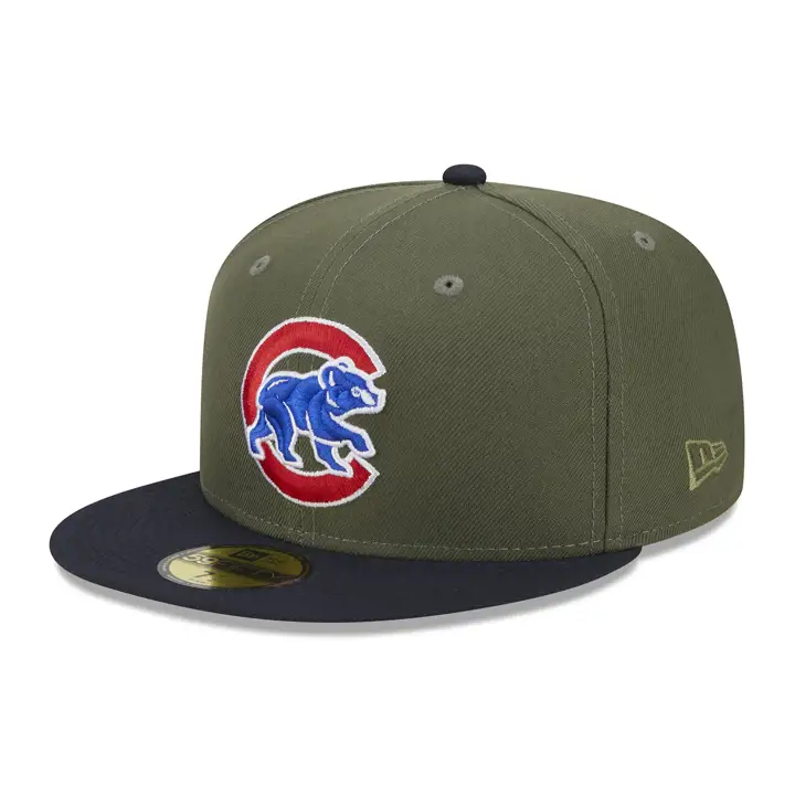 Chicago Cubs MLB Grassroots 59FIFTY OLV/MARINE/GRIS