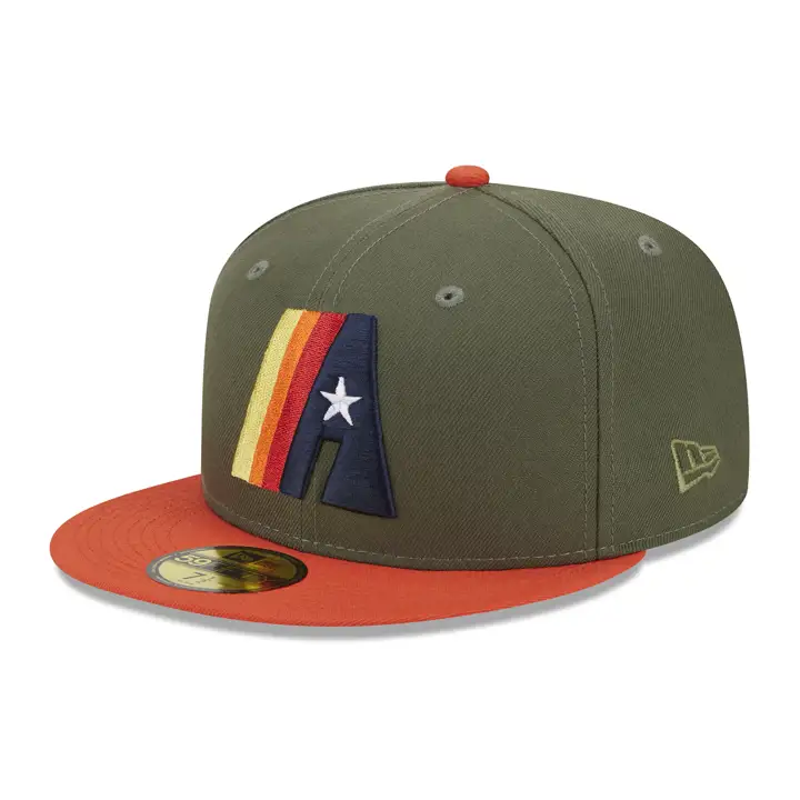 Houston Astros MLB Grassroots 59FIFTY OLV/ORG/GRY