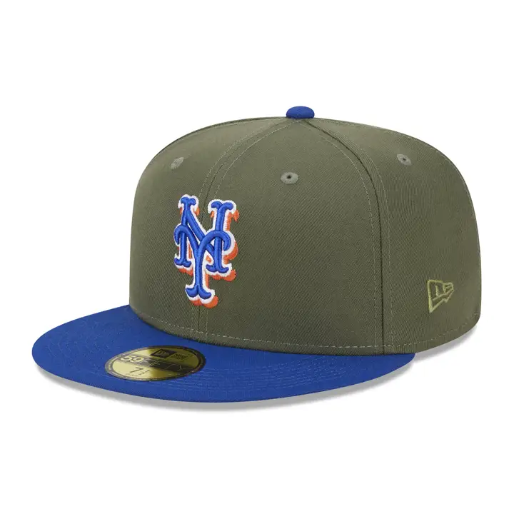 Casquette New York Mets MLB Grassroots 59FIFTY OLV/BLEU/GRIS