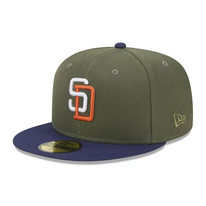 Casquette San Diego Padres MLB Grassroots 59FIFTY OLV/NAVY/GRY