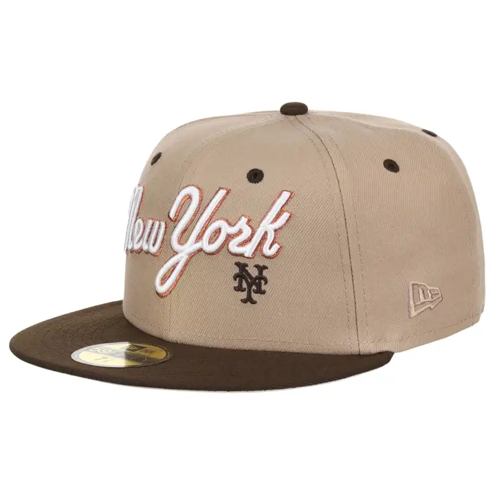 Casquette New York Mets MLB Mob 59FIFTY TAN/WLNT/WHT