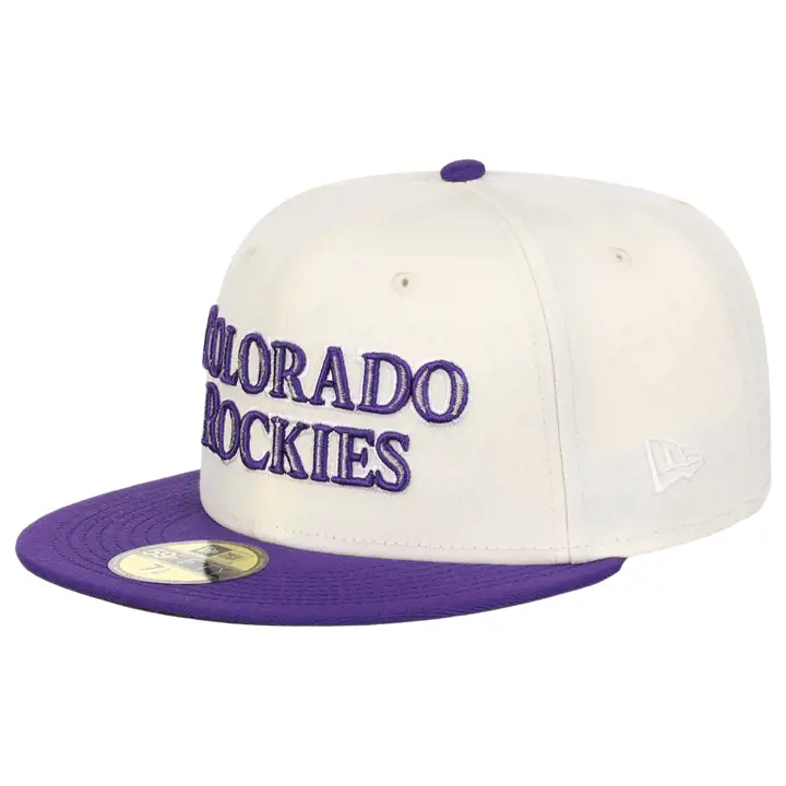 Colorado Rockies MLB Manolo Script 59FIFTY blc/vio/noi