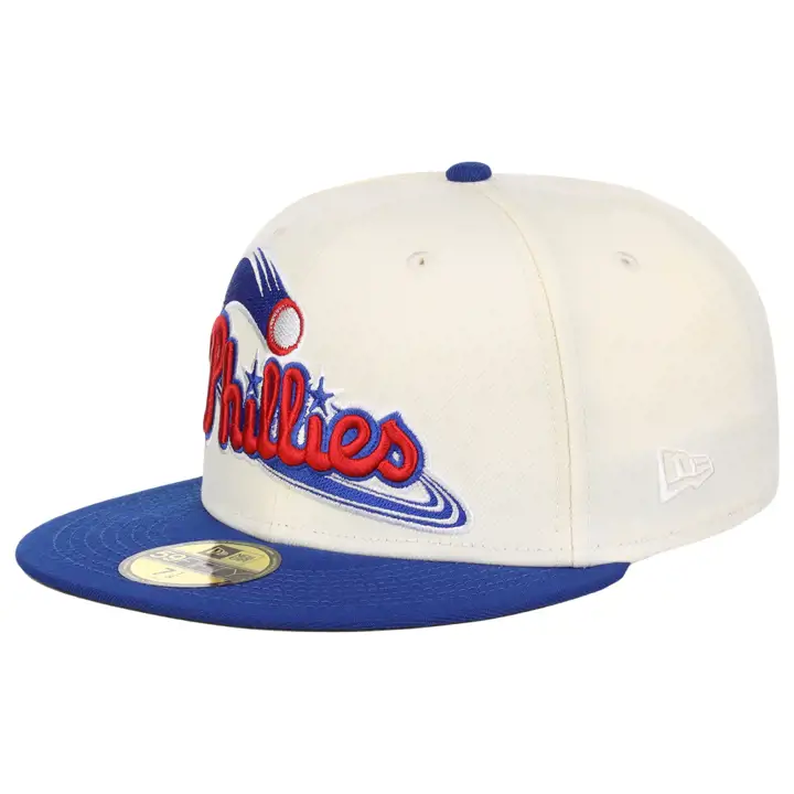 Casquette 59FIFTY MLB Manolo Script Philadelphia Phillies blanc/bleu/bordeaux