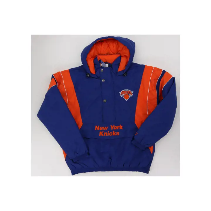 New York Knicks NBA Pull à col mi-zippé domicile BLEU