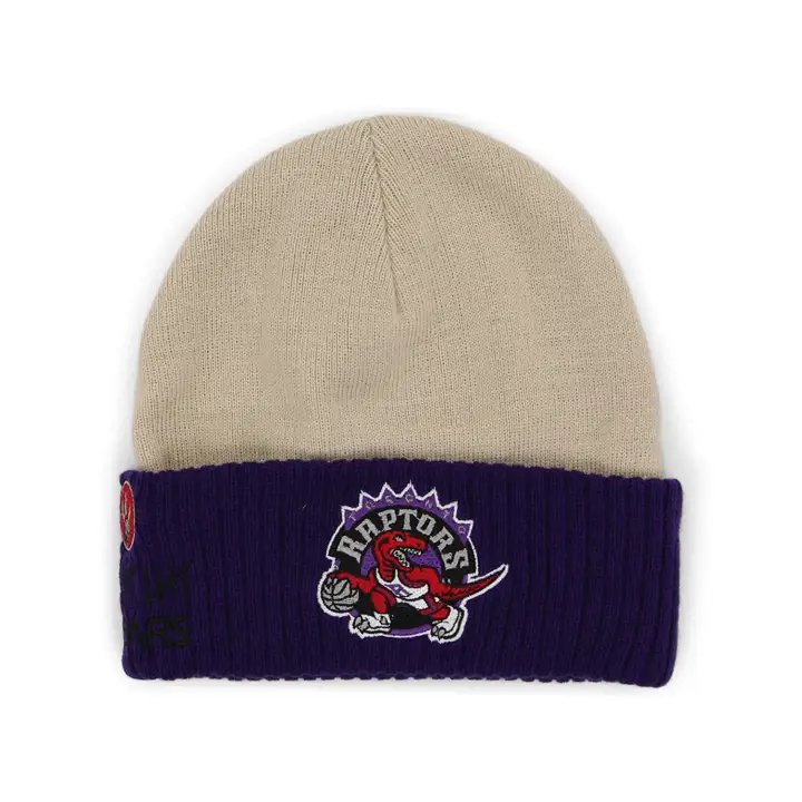 Toronto Raptors NBA MN Maille brodée ivoire/ violet/ rouge