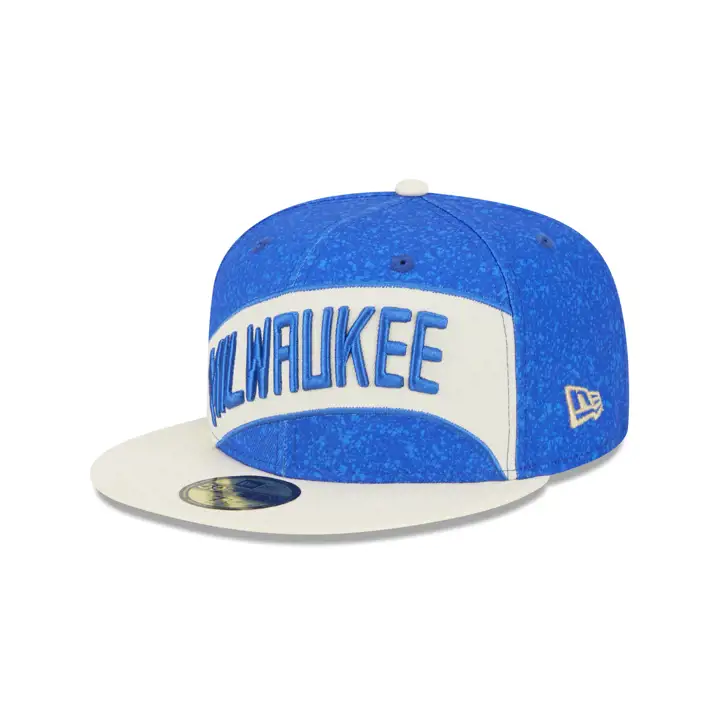 Milwaukee Bucks NBA City Edition 2023 59FIFTY BLEU/BRUN CLAIR/VERT