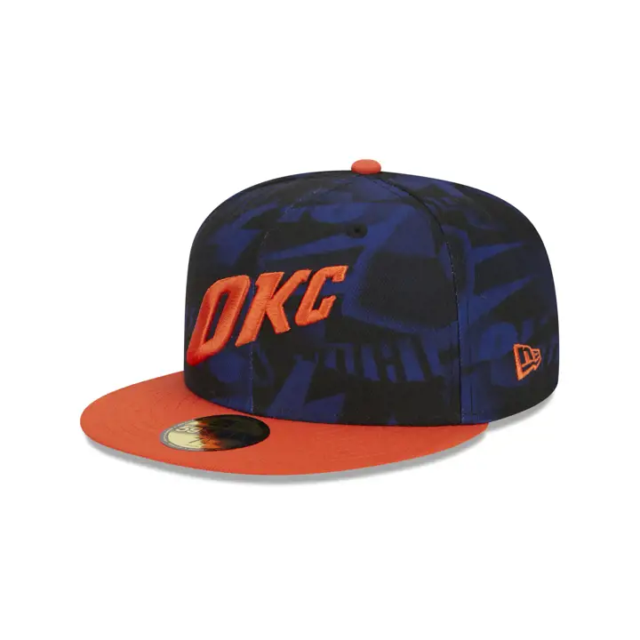 Oklahoma City Thunder NBA City Edition 2023 59FIFTY BLEU/ORG