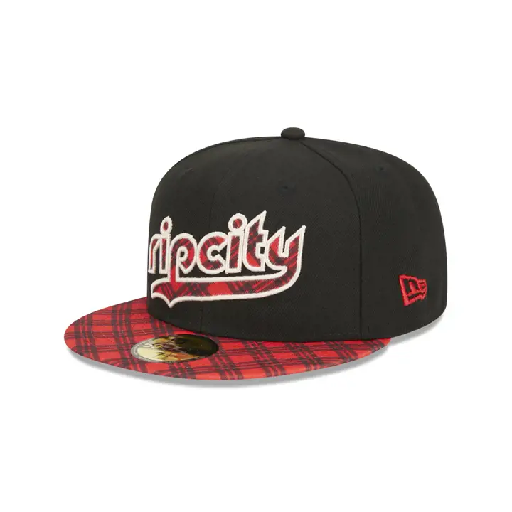 Casquette 59FIFTY NBA City Edition 2023 des Portland Trail Blazers Noir/Rouge