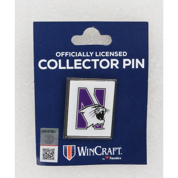Northwestern Wildcats Secondary Logo Pin AST