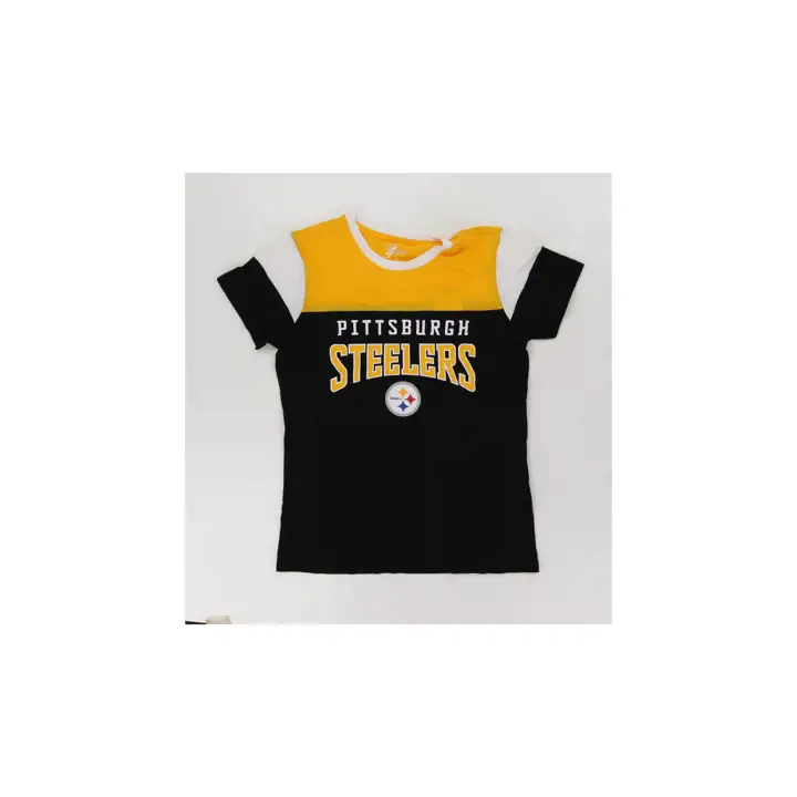 Haut Pittsburgh Steelers NFL Colorblock en filet pour femme 23 blk