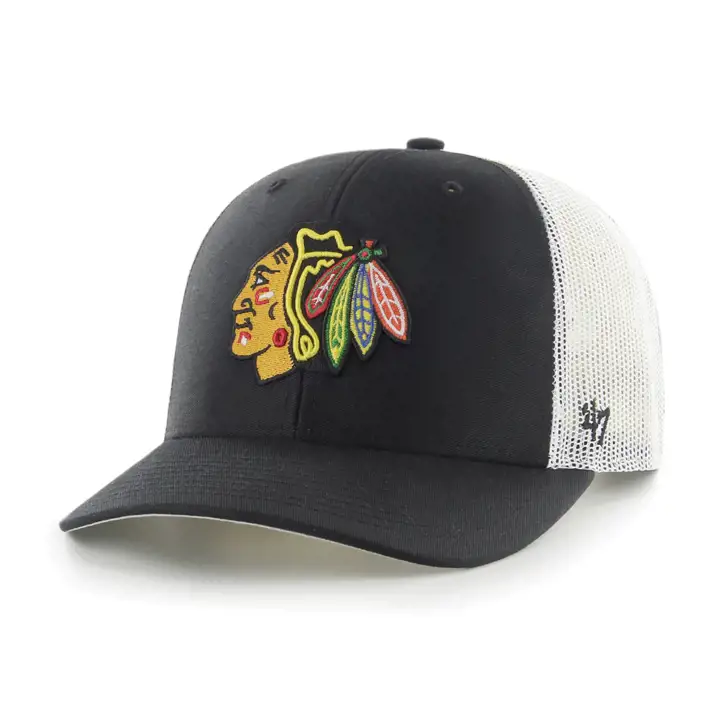Casquette camionneur basique NHL Chicago Blackhawks noire