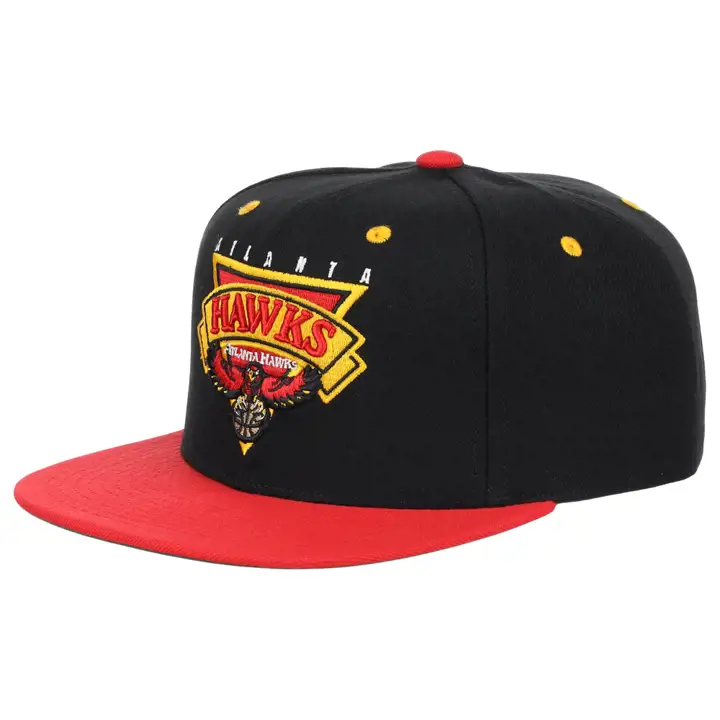 Casquette snapback Atlanta Hawks NBA Retro Badge noir/rouge/vert grisé
