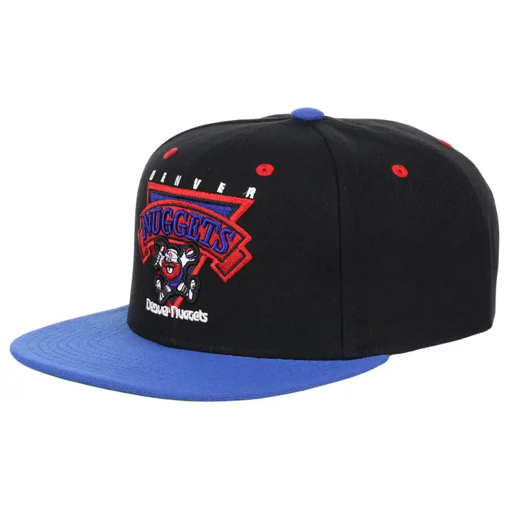 Denver Nuggets NBA Casquette Snapback Rétro noir/ bleu/ vert-roi
