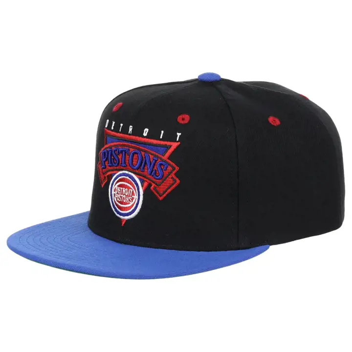 Casquette snapback Detroit Pistons NBA Rétro blk/bleu/kgrn