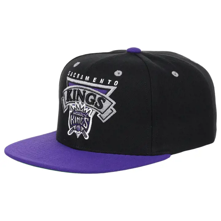 Casquette Sacramento Kings NBA Retro Badge Snapback noir/ violet/ vert