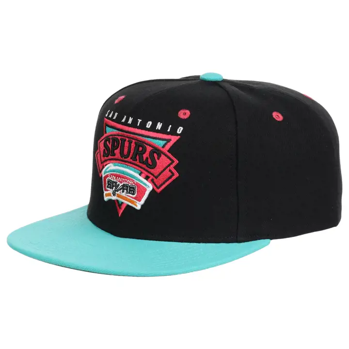 Casquette San Antonio Spurs NBA Retro Badge Snapback noir/ sarcelle/ vert