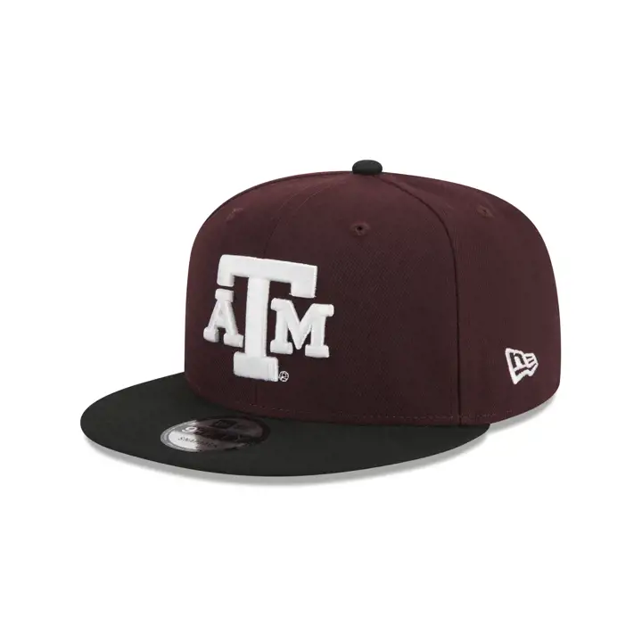 Casquette Texas A&M Aggies NCAA Core 2T 950 Snap MAR/BLK
