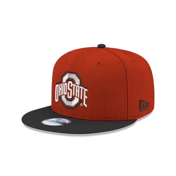 Ohio State Buckeyes NCAA Jeunesse Casquette snapback bicolore rouge/NOIR