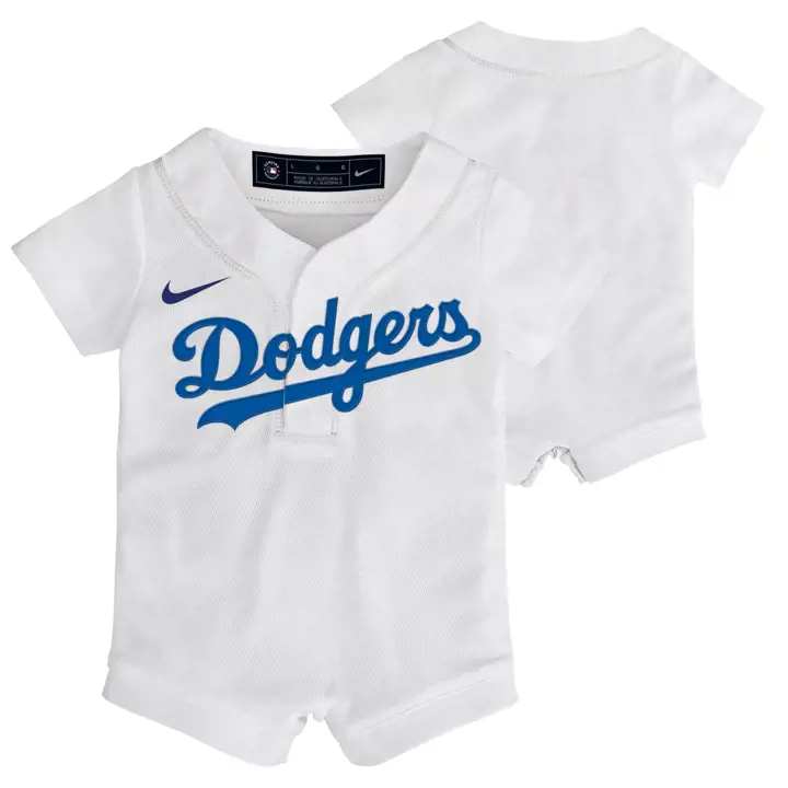 Grenouillère réplique Los Angeles Dodgers MLB pour bébé WHT