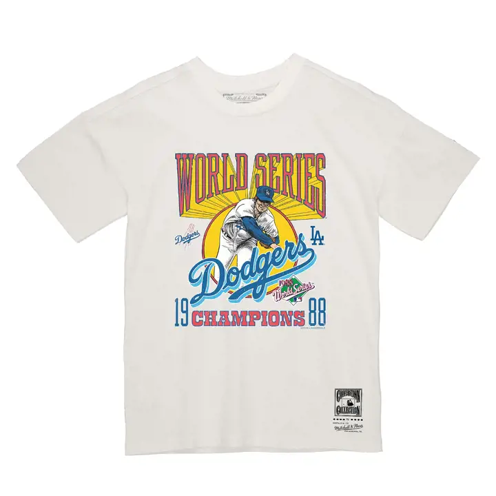 T-shirt « Los Angeles Dodgers MLB M&N Coop Nostalgia Pack » ivoire