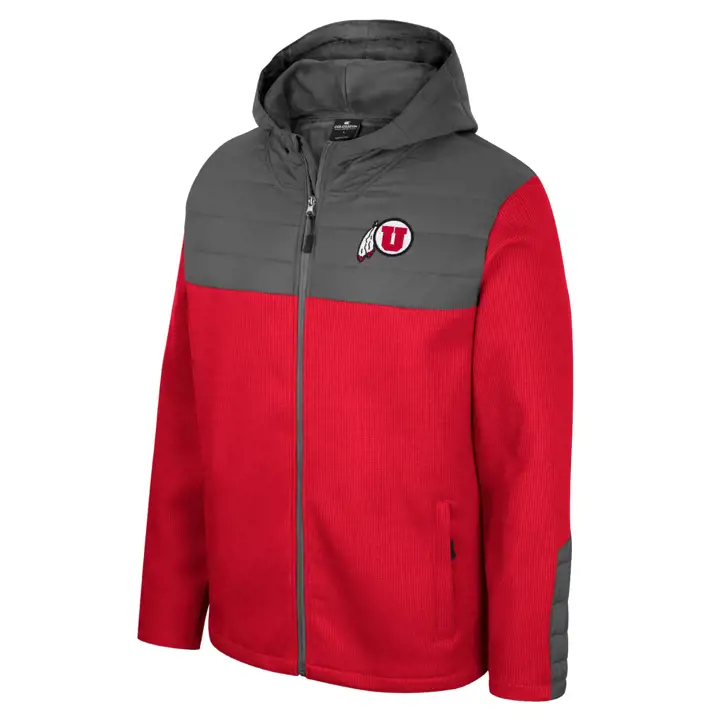 Veste à capuche zippée Utah Utes NCAA Storm Was Coming 23 Rouge