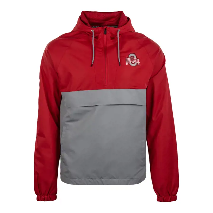 Veste Ohio State Buckeyes NCAA T1000 avec fermeture éclair 1/2, rouge 23