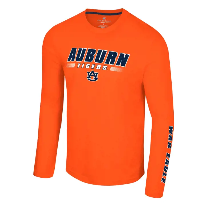 T-shirt à manches longues Auburn Tigers NCAA Endoskeleton 23 (original)