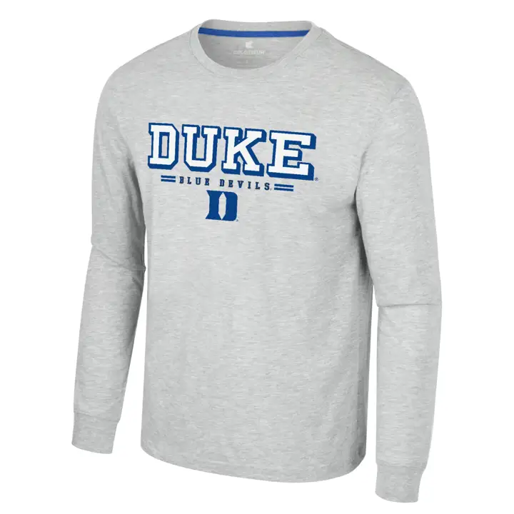 T-shirt manches longues Duke Blue Devils NCAA Hasta La Vista 23 gry