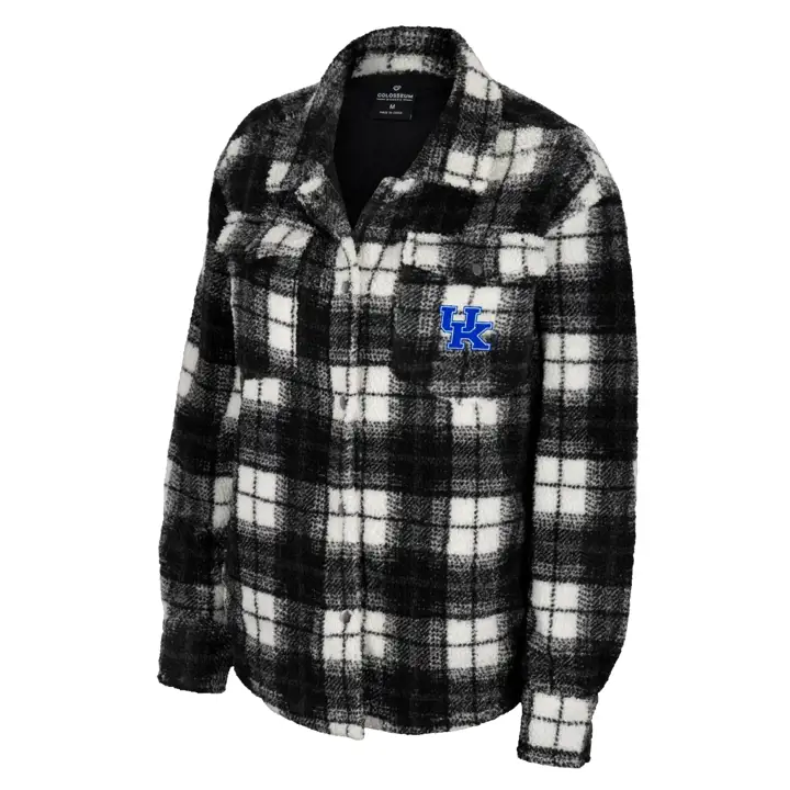 Kentucky Wildcats NCAA Surchemise à carreaux femme 23 NOIR/BLANC