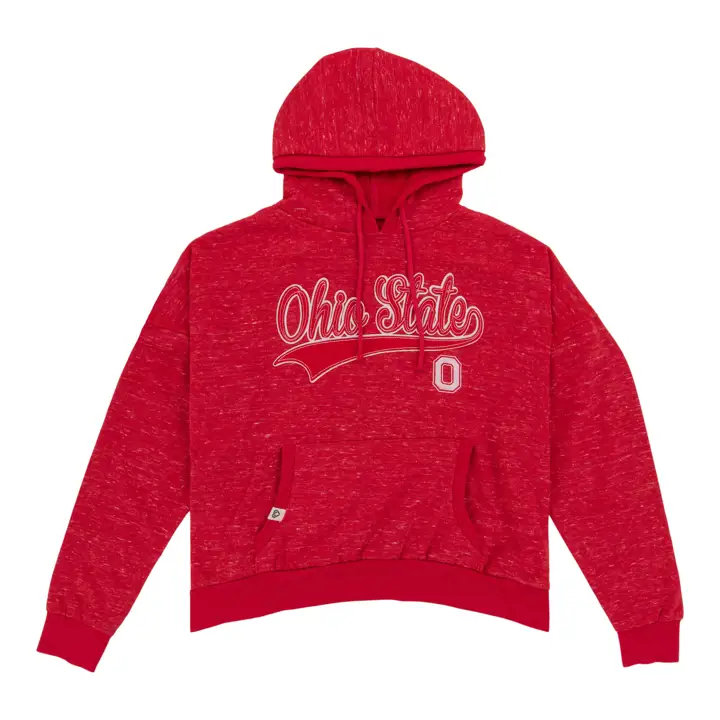 Sweat à capuche Ohio State Buckeyes NCAA pour femme Not Too Cold 23 Rouge