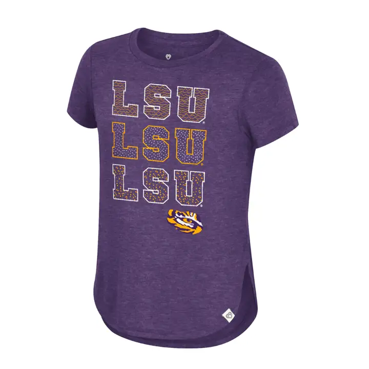 T-shirt fille NCAA L.S.U. Hathaway 23 VIOLET